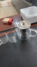 沁心茶壶套装玻璃家用煮泡茶耐热加厚耐高温烧水壶茶水分离养生壶 沁心钢漏壶400ML+2耐热杯100ML 实拍图