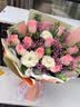 馨仪鲜花速递玫瑰向日葵康乃馨花束送女友生日礼物全国同城配送 11朵粉玫瑰混搭花束 实拍图