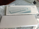 雷柏（Rapoo）E9350L AI版 99键无线/蓝牙多模充电键盘 刀锋超薄便携紧凑无线办公键盘 一键直达DeepSeek 水蓝 实拍图