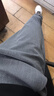 海澜之家（HLA）休闲裤男轻商务时尚系列四面弹力裤子男深灰175/90A(35) 实拍图
