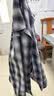 优衣库棉麻衬衫式茄克/格子/长袖男装外套夹克490283 09 黑色 XL 实拍图