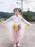 牧萌儿童雨衣男女童幼儿园宝宝防水雨披带书包位小童雨具 小黄鸭 L 实拍图