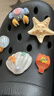 名创优品（MINISO）洞洞鞋女款夏季户外穿eva防滑防臭可DIY沙滩鞋增高凉拖鞋女士 黑色+海洋星星 38-39 实拍图