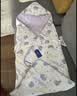 babycare初生婴儿秋冬夹棉抱被调温产房新生儿包被-莫利亚浅灰紫-90*90cm 实拍图