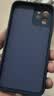 品胜 适用苹果12手机壳iphone12柔性液态保护套全包防摔12软壳直边手机壳 蓝色 实拍图