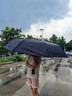 C'mon 全自动晴雨伞三折大号防紫外线防晒太阳伞遮阳伞男士自动伞 黑色 实拍图