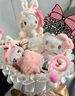 AWHAHelloKitty玩偶花束库洛米卡通毛绒玩偶花束生日礼物送女朋友 生日牌库洛米玩偶花束+礼袋灯串 实拍图