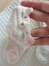 童泰（TONGTAI）婴儿袜子春夏薄款宝宝宽口不勒网眼长袜儿童宽口中筒袜3双装 白粉 3双 0-6月 晒单实拍图