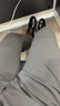 京东京造【舒适高弹】男士休闲裤子夏季男款百搭直筒西裤男裤 黑色2.0 L 实拍图