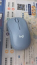 罗技（Logitech）M221 轻音鼠标 无线鼠标 办公鼠标 对称鼠标 带无线微型接收器 雾霭蓝 实拍图
