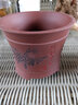 裕轩堂多肉花盆手绘陶瓷简约创意肉肉花盆带托盘花卉盆栽老桩紫砂花盆 紫砂0272红 小 实拍图