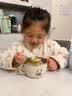 不锈钢碗316饭碗个人专用吃饭儿童碗宝宝辅食碗防烫碗带手柄加厚 主图同款-绿熊猫（儿童专用）+密封盖+勺子 【抗菌316钢】 实拍图