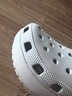 卡骆驰（CROCS）白鹿同款云朵洞洞鞋|206750 骨白色-2Y2 39(250mm) 实拍图