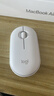 罗技（Logitech）LOGITECH PEBBLE鼠标 无线蓝牙鼠标 办公静音鼠标 鼠标对称鼠标 鹅卵石造型 米白色 实拍图