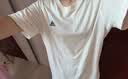 adidas情侣休闲纯棉上衣圆领正肩短袖T恤男女夏季阿迪达斯轻运动   米白   XS 实拍图