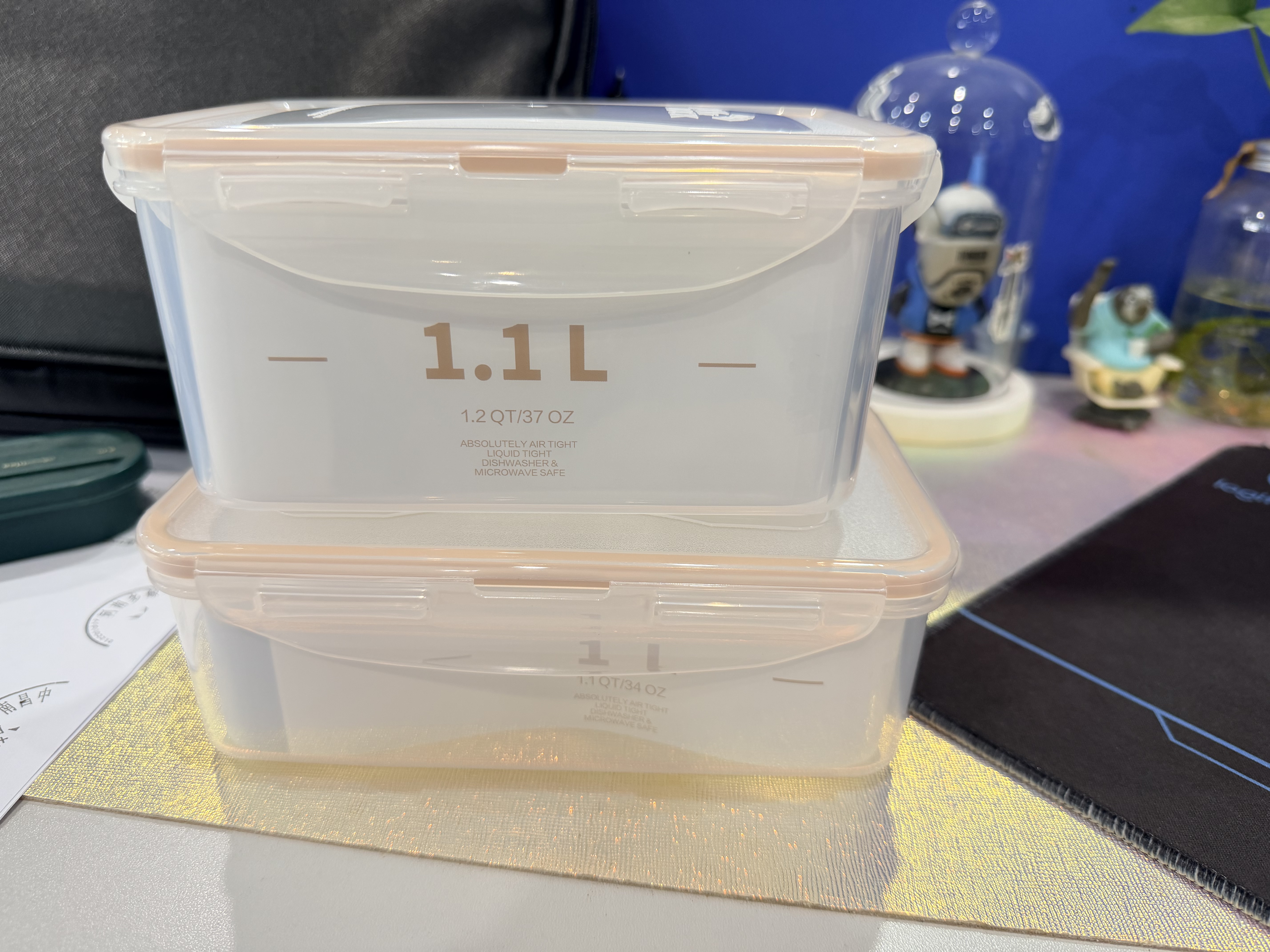 乐扣乐扣塑料保鲜盒饭盒微波炉可加热上班族带饭餐盒密封大容量水果便当盒 实拍图
