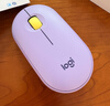 罗技（Logitech）时尚系列 PEBBLE鼠标 无线蓝牙鼠标 办公静音鼠标 鼠标对称鼠标 鹅卵石造型 玫瑰粉 实拍图