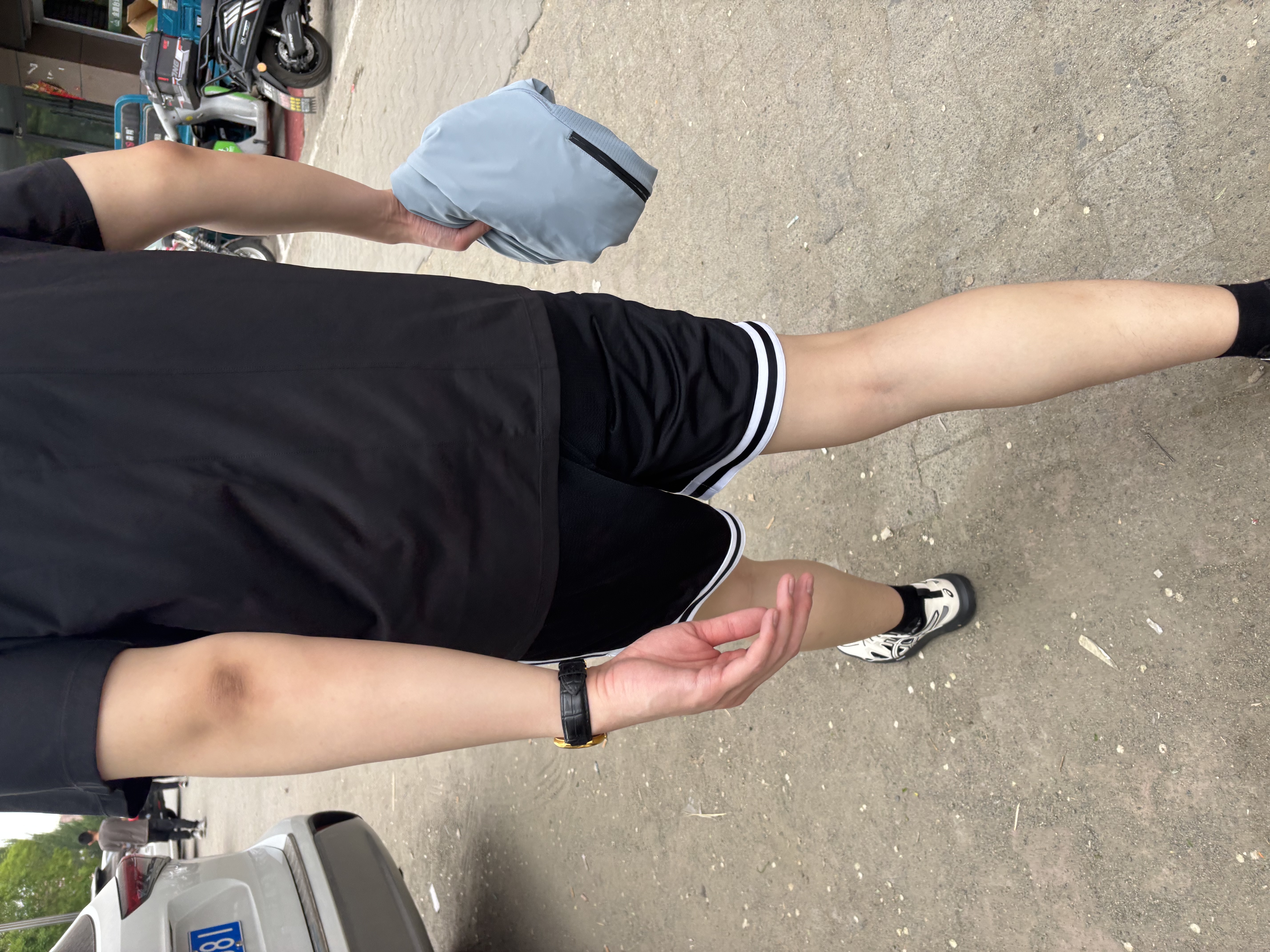迪桑特（DESCENTE）DESCENTE迪桑特RUNNING系列跑步运动健身男士梭织短裤 BK-黑色 2XL (185/92A) 实拍图