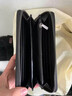 七匹狼（SEPTWOLVES）男士钱包长款拉链皮夹手包真皮手拿包牛皮钱夹大容量多卡位证件包 黑色大号(修面牛皮 ) 实拍图