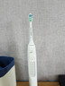 飞利浦（PHILIPS）声波电动牙刷钻石3系 5倍洁齿5种模式 洁净刷头*2 生日礼物送男士/女友 价保618 HX5181/01白 实拍图