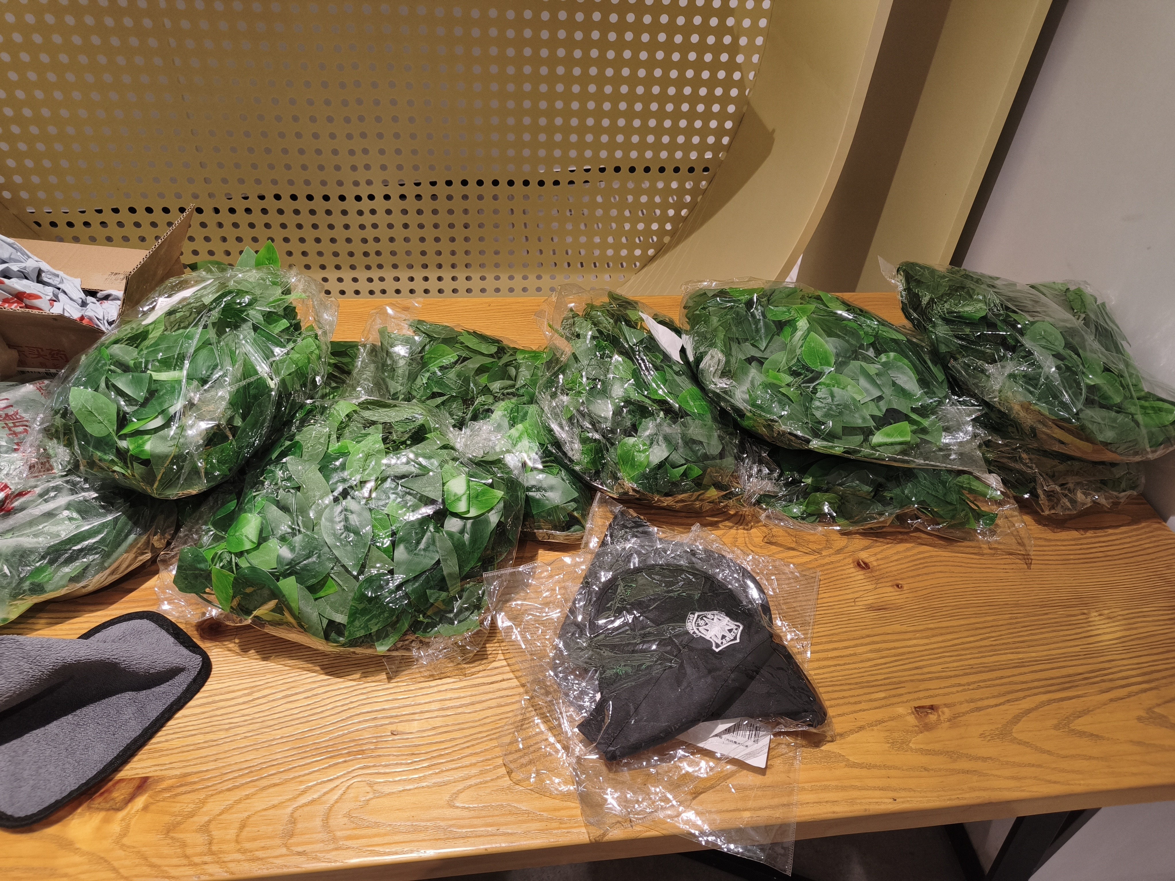 双盟仿真藤条绿萝叶婚庆节庆装饰假树叶藤蔓塑料花藤下水管道遮挡绿叶 实拍图