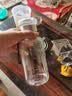 【送杯套】大容量加厚玻璃杯子便携杯茶水分离带杯套泡茶水杯 透明 1000ml吨吨桶 1只装 实拍图