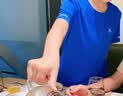 特步（XTEP）儿童夏季短袖童装针织衫短T男女童透气速干运动纯棉吸汗休闲T恤 烟杏粉 【六边形-速干凉感】 160 cm 实拍图