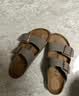 BIRKENSTOCK勃肯德国进口男女款经典舒适软木Arizona双扣拖鞋 灰色窄版151213 36 实拍图