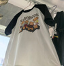 婧麒（JOYNCLEON）孕妇装套装夏薄款宽松插肩袖印花T恤百搭短裤 白色 XL Jtz158115 实拍图