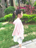 牧萌儿童防晒衣男女童防晒服夏季冰丝凉感宝宝防晒外套披肩 水蜜桃 XL 实拍图