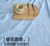 无印良品A类100%纯棉毛巾被夏季空调毛毯盖毯午睡毯200*230cm 天蓝 实拍图