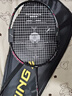 李宁（LI-NING）羽毛球拍雷霆小钢炮全碳素进攻型超轻高磅单拍黑色4U 已穿线 实拍图