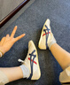 Onitsuka Tiger鬼塚虎男鞋 慢跑鞋透气轻便男女款运动休闲鞋RUNSPARK 白色/藏青色(1183B480-107) 42 实拍图