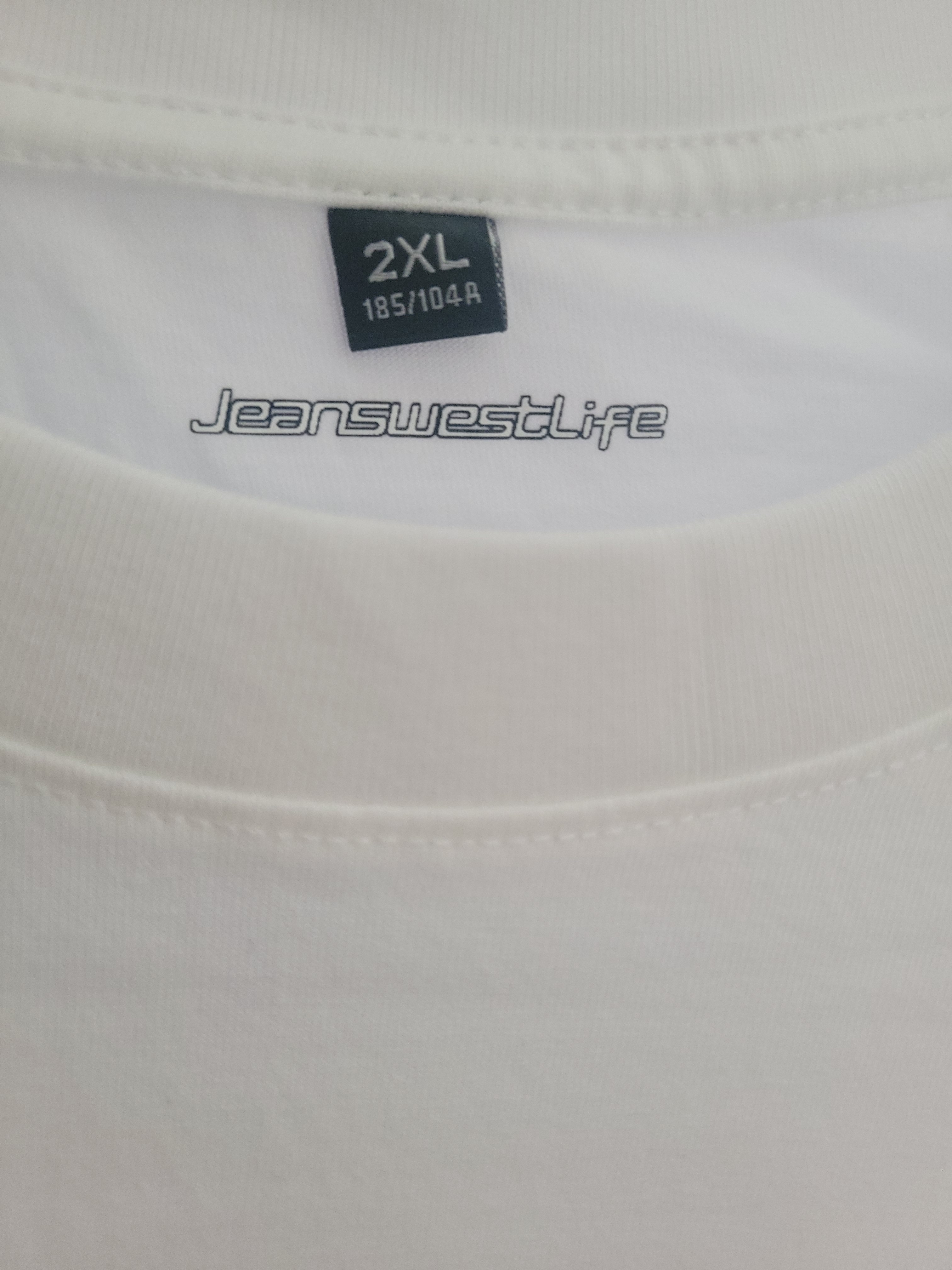 JEANSWEST LIFE真维斯长袖t恤男潮春秋纯棉白色打底衫学生宽松圆领纯色内搭上衣A 实拍图