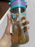 日康（rikang）儿童水杯吸管杯小学生喝水杯学饮杯PPSU牛奶杯380ml B1073-2 绿色 实拍图