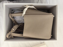 Songmont中号菜篮子女设计师款头层牛皮大容量通勤手提包【张婧仪同款】 奶杏色 帆布内胆 预售15天 实拍图