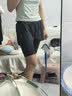 骆驼（CAMEL）假两件速干运动女裤弹力跑步健身五分裤 Y24BA4L0037M 叠雾灰 L 实拍图