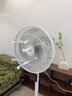 美的（Midea）【飓风节能】七叶柔风立式电风扇/家用轻音落地扇/台式小型风扇/大风力遥控定时摇头风扇 SAH35BSJ 实拍图