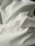 EAEOVNI短袖衬衫女职业装夏季棉女士白色衬衣通勤面试银行正装气质工作服 纯白色短袖【方.领】 37 【98-108斤】 实拍图