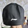 李宁 LI-NING 男女游泳帽 PU涂层长发防水泳帽 护耳舒适不嘞头LNMT856/LNMT858-1黑 实拍图