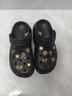 卡骆驰（CROCS）经典泡芙Clog男女一脚蹬懒人沙滩鞋 CR207521-001 37 实拍图