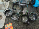 【京东物流】茶壶套装整套茶具大容量玻璃茶杯带滤网耐高温泡茶具 1000ML一壶+四杯套装【无茶盘】 实拍图