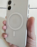 猩球卫士高级感防指纹适用Apple/苹果iPhone17磁吸瓦楞手机壳超薄行李箱条纹保护套磨砂外壳白 实拍图