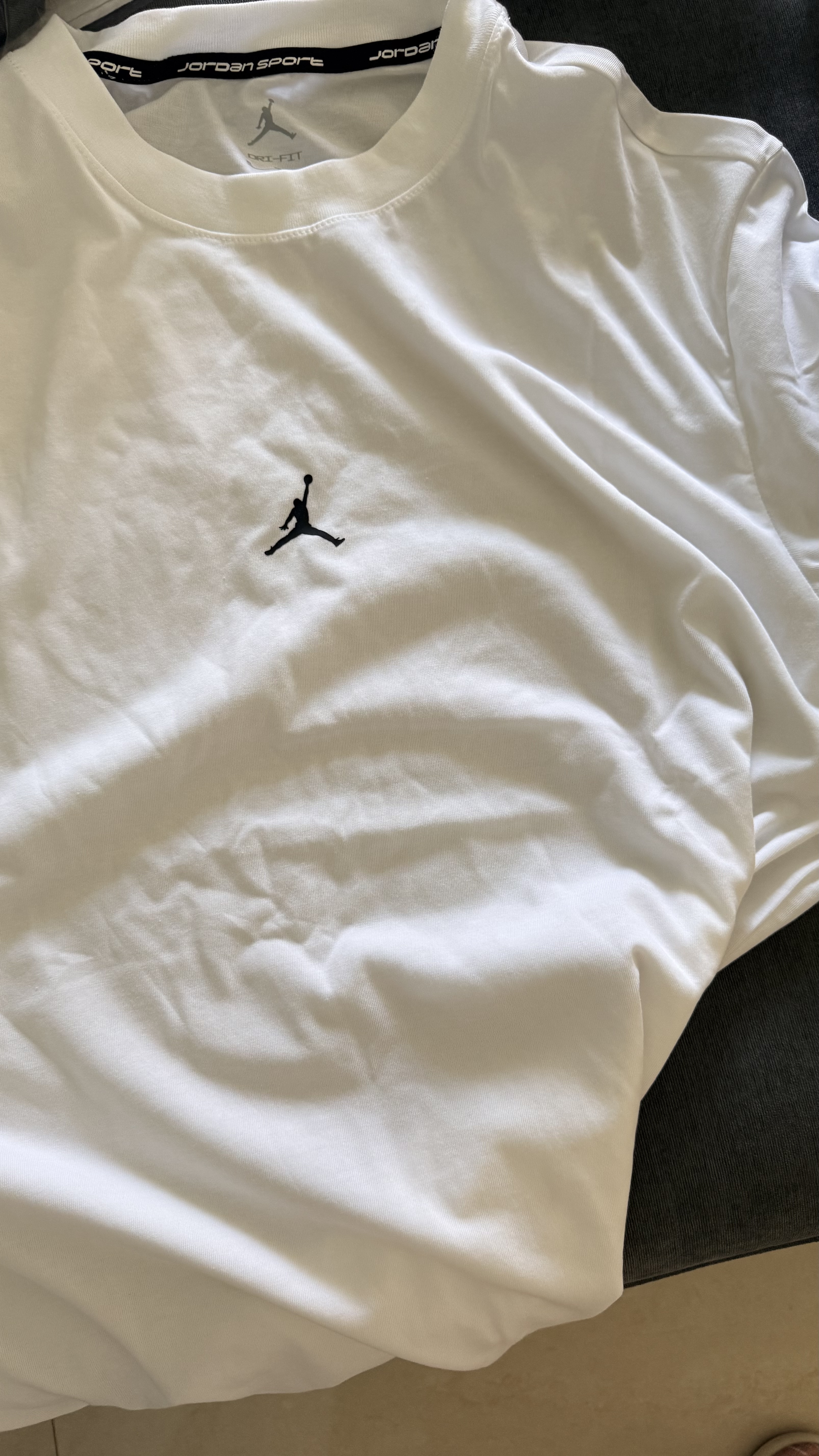 耐克（NIKE）Jordan 男子短袖T恤乔丹系列短袖IB6758-100白XL透气百搭 实拍图