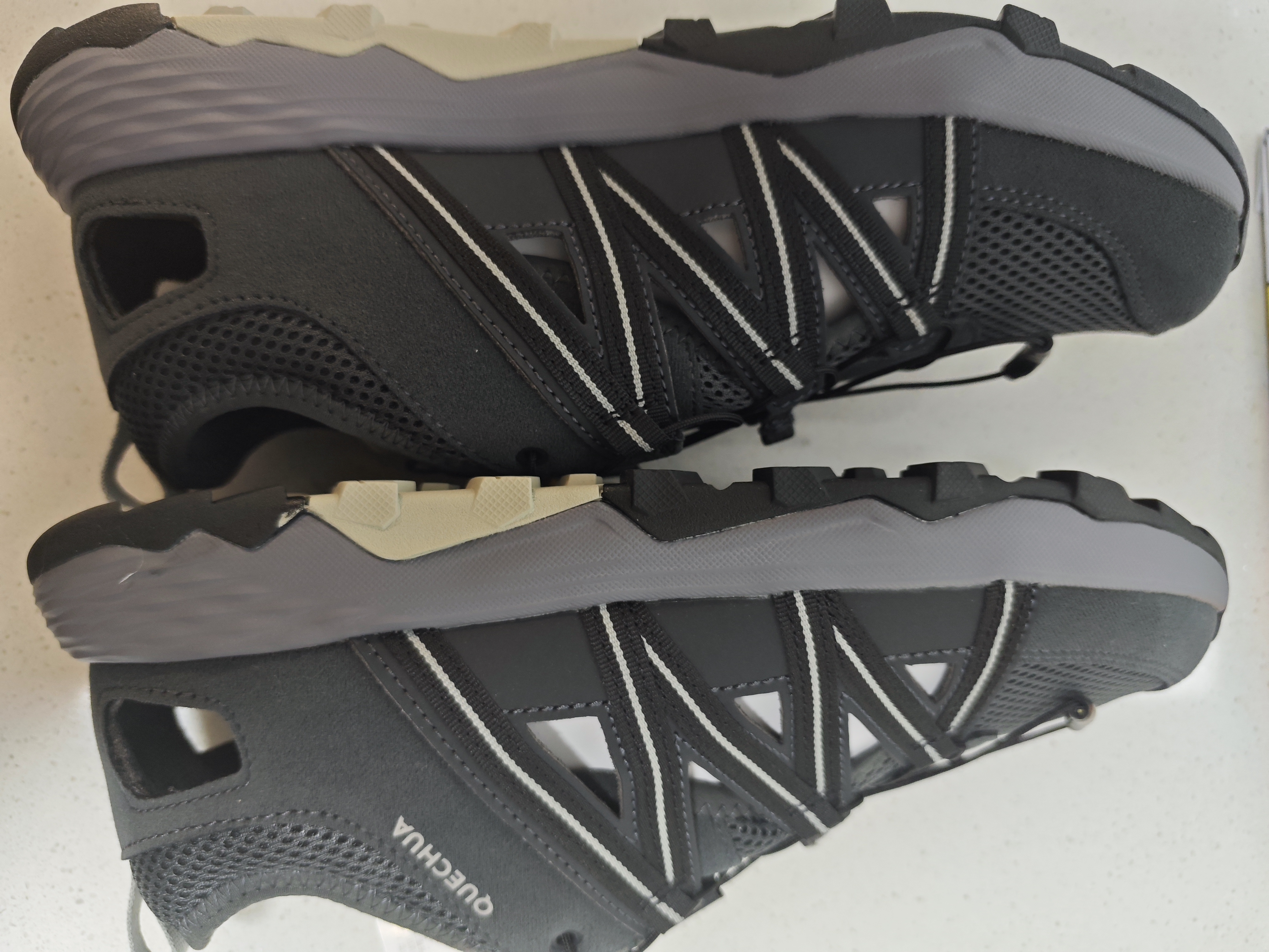 迪卡侬（DECATHLON）登山鞋男户外防滑凉鞋夏季透气耐磨轻便徒步鞋溯溪鞋洞洞鞋 黑灰色-防撞款-NH900 43 实拍图