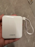 VENIDER【热销1000W+丨2026新款超级快充】充电宝国家3C安全认证可上飞机高铁小巧自带双线适用于苹果华为 云朵白丨Mini自带双线10000mAh Mini便携大容量丨最新国标3C认证丨双 实拍图