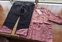 弥美乐中老年女装夏装套装奶奶装2025新款妈妈装60-80岁老年人衣服中袖 红色花冰丝两件套 3XL 适合115-130斤 实拍图