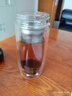 希乐玻璃杯双层玻璃水杯高颜值男士商务办公茶水分离杯便携泡茶杯子 实拍图