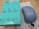 罗技（Logitech）M221 轻音鼠标 无线鼠标 办公鼠标 对称鼠标 带无线微型接收器 雾霭蓝 实拍图