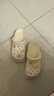 名创优品（MINISO）洞洞鞋男女夏季外穿凉鞋防滑厚底踩屎感包头凉拖鞋卡其色+海星 实拍图